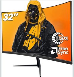 CRUA 32" Curved Gaming Monitor brand new