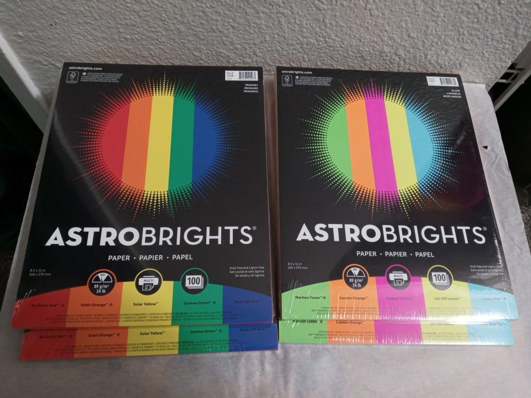 Astrobright paper