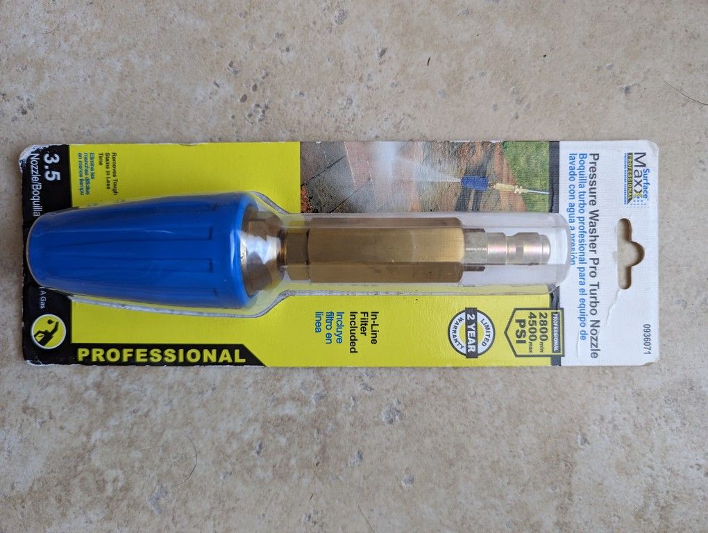 Pressure Washer Nozzle Attachment 2800 To 4500 Psi