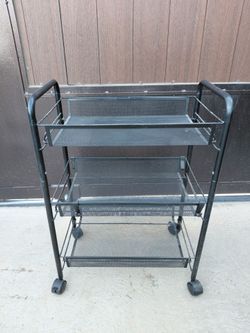 3 Tier Rolling Cart With Wheels