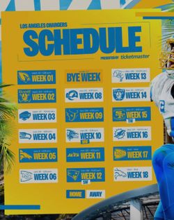 Chargers Tickets🏉🔥