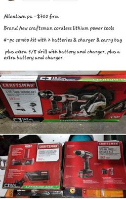 Brand new craftsman cordless power tools