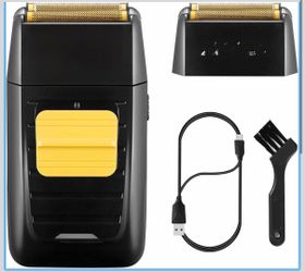 Foil Shaver Double Electric Shaver for Men, Professional Electric Razors Head Shaver for Bald Men, Barber Supplies Cordless Rechargeable