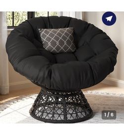 Yaheetech  Papasan Chair (DECORATIVE PILLOW NOT INCLUDED)