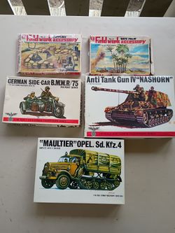 Bandai 1/48 military model kit lot $60