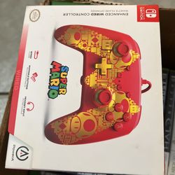 Nintendo switch wired controller super Mario edition