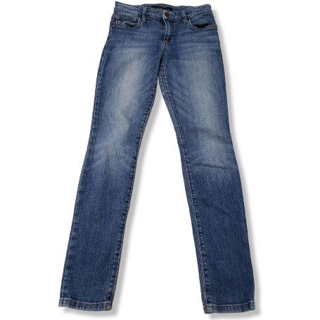 Joe's Jeans Size 27 Averil Skinny Ankle Jeans Stretch Blue Denim Pants Women's Low Rise Jeans Measurements In Description 