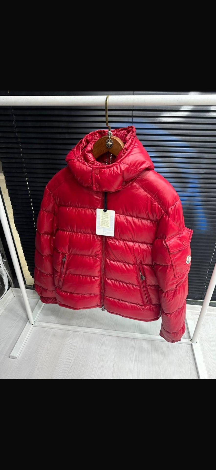 Moncler Maya Hooded Short Down Jacket