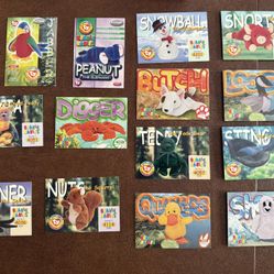 Lot Of 14 Different TY Beanie Baby Trading Cards 1998