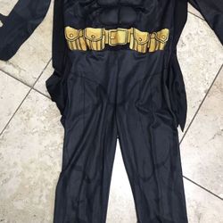 3pieces Halloween Costume Batman Size M(8-10)