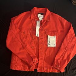 Purple Denim Jacket Size S