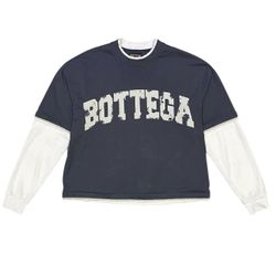 Bottega Desires BLUE WAR LONG SLEEVE T-SHIRT Small