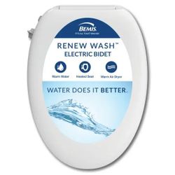 BEMIS Renew Wash Electric Bidet Toilet Seat NEW!!