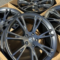 19" Tesla Model Y Factory Wheels Rims Exchange OEM Wheel Swap