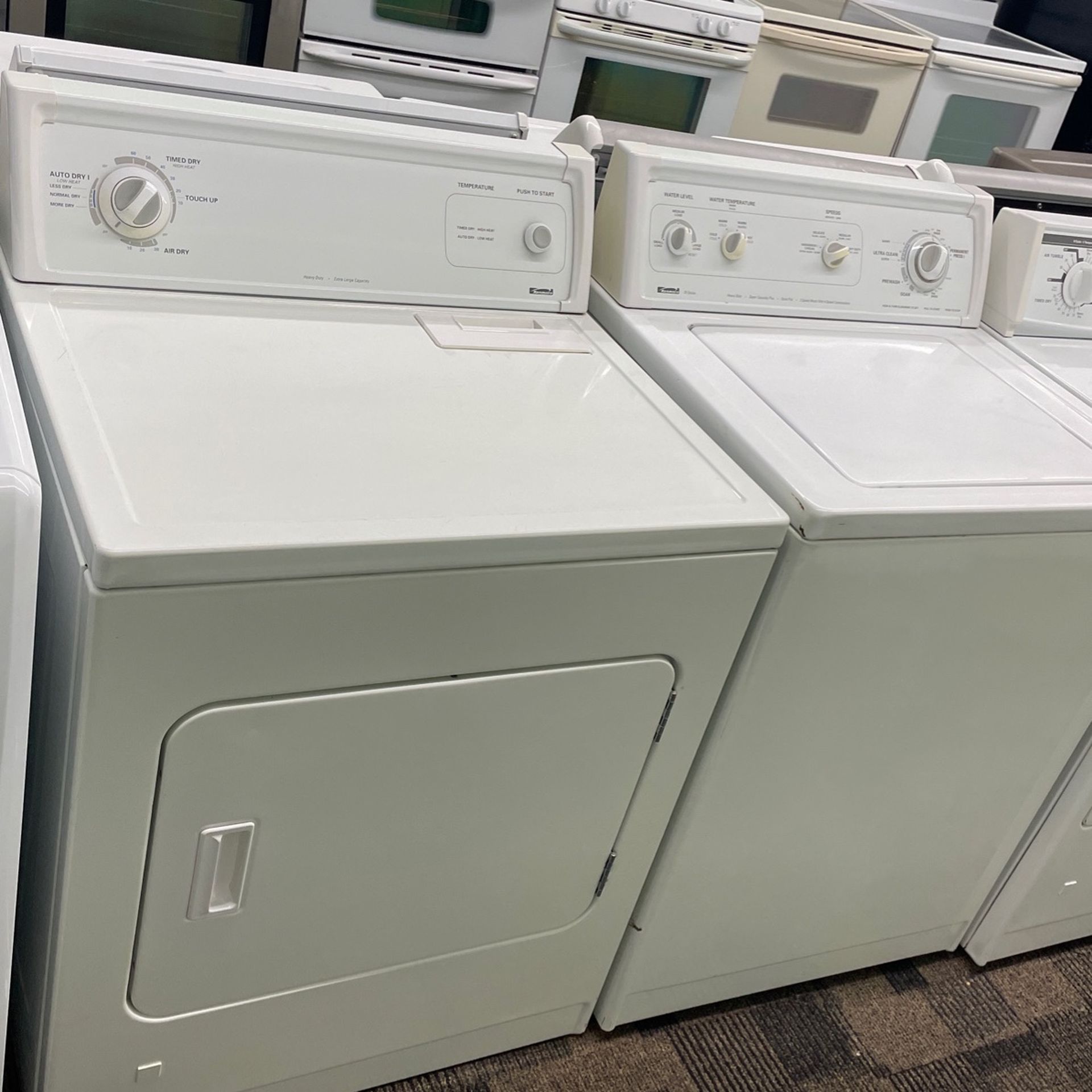 Large Capacity Kenmore Washer And Dryer Set
