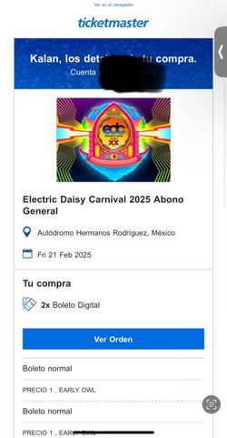 TWO EDC MEXICO TICKETS 