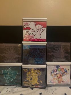 Pokemon Center Etb and Regular Etb, Scarlet and violet and mega evolution