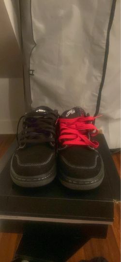 Nike Air Low-Top Sneakers Black Red Lacest