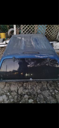 Blue Truck Bed Camper Shell Topper