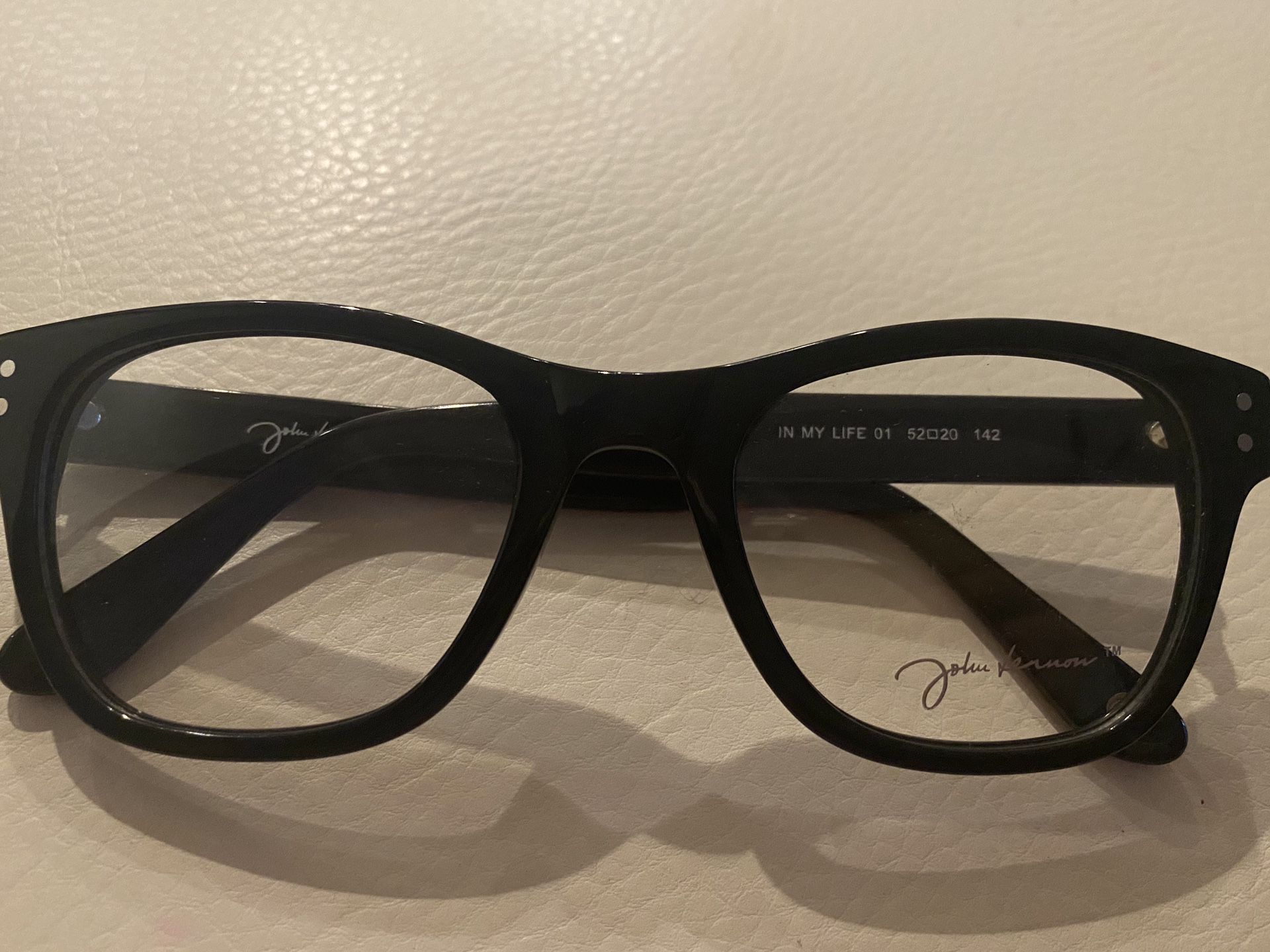 John Lennon In My Life Black 52/20/142 Eyeglass Frame