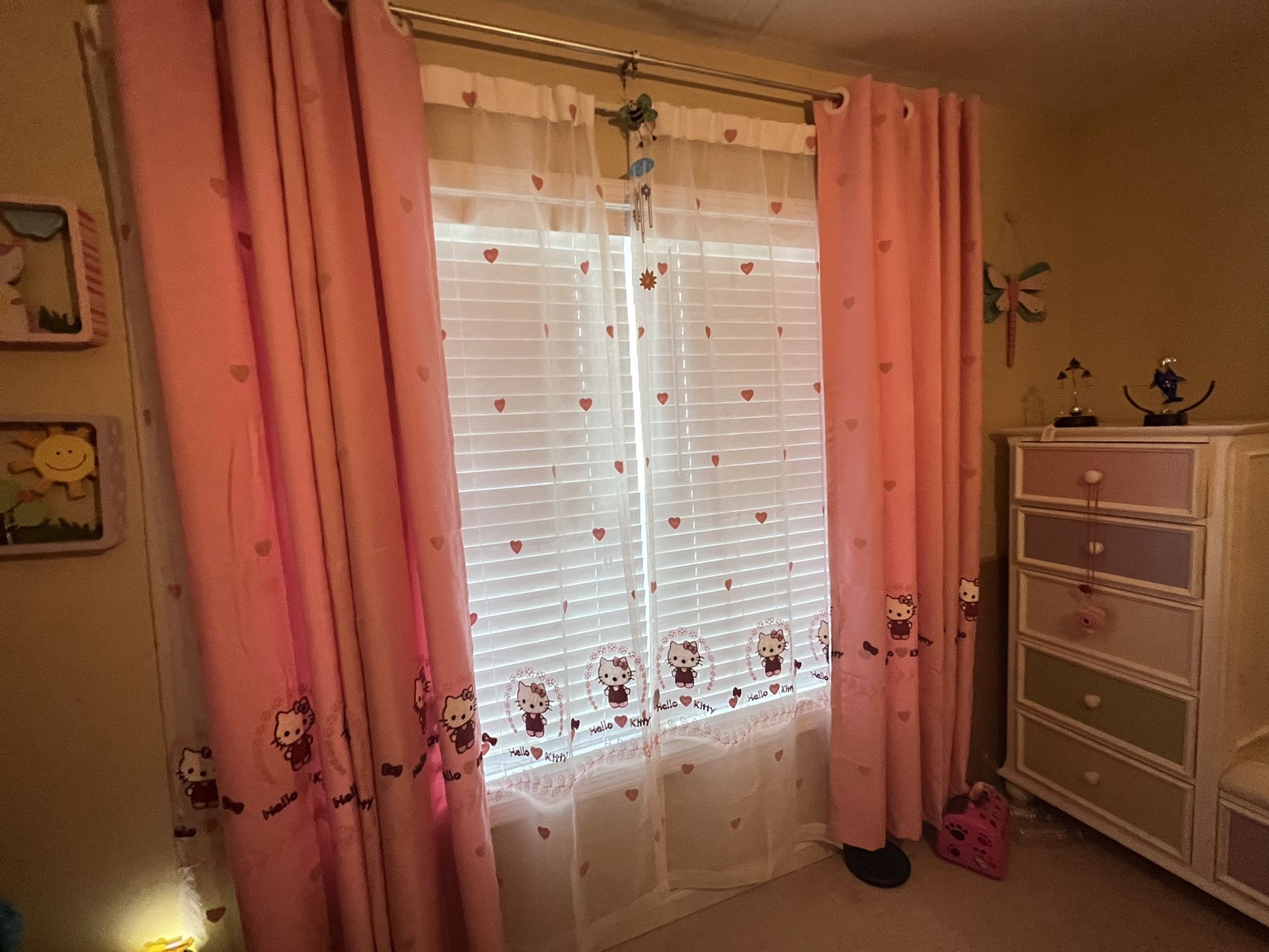 Hello Kitty Curtains Drapes For Girls Room