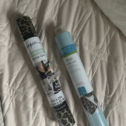 Iron on and Matte Vinyl, Blue Vinyl, Cheetah Vinyl