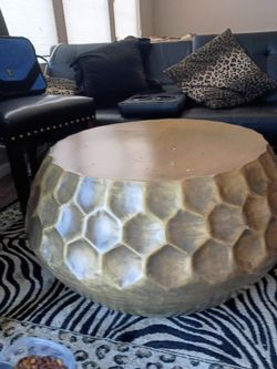Honeycomb style vintage coffee table
