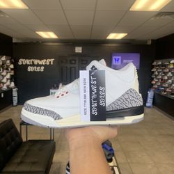 Jordan 3 Reimagined Size 7y (8.5w) Available In Store!