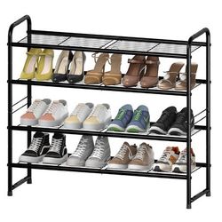 4 Tier Wire /Metal Shoe Rack Organizer, $22 Or Best Offer 