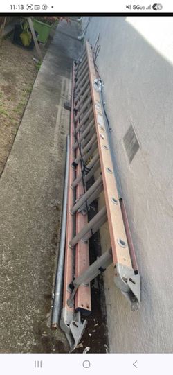 32ft fiberglass extension ladder,
