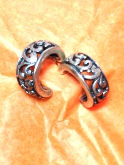 Ornate Silver Earrings