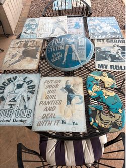 Metal reproduction signs 14 total