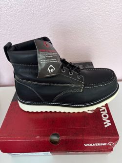 Wolverine Since 1883 Black Leather Work Boots U S size 13