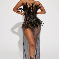 Luxurious Feather Dress