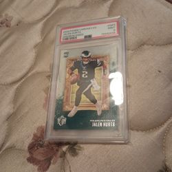 PSA 9 Mint 2020 Panini Chronicles Gridiron Kings Jalen Hurts Rookie Card