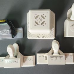 Lot of 5 Craft Paper Punches Martha Stewert