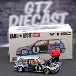 KAIDO HOUSE/MINI GT HONDA CIVIC EF BLUE 1:54 SCALE