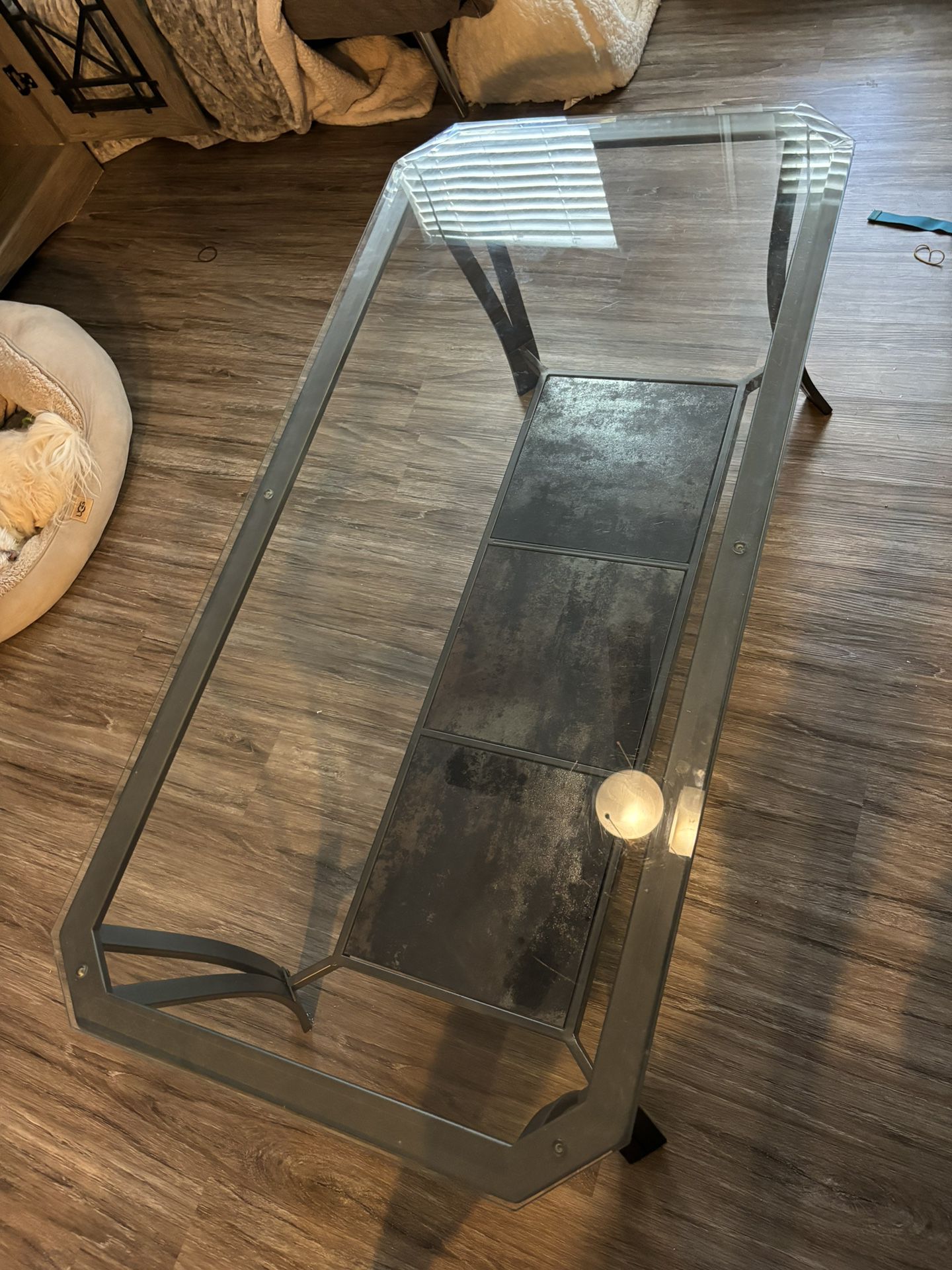 Glass Coffee Table And Side Tables