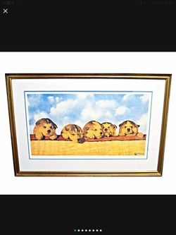 "The Grass is Always Greener" by Fred Machetanz Framed 28" H x 42" Framed Print