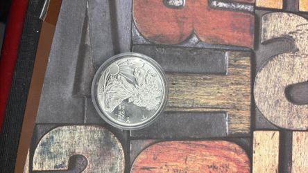 2021 American Eagle Silver Dollar Uncirculated One Oz Silver Dollar 