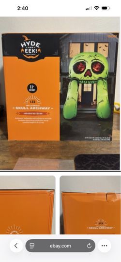 Inflatable Halloween skull
