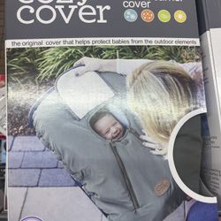 Cozy Cover 2-in-1 Infant Carrier Baby Car Seat Cover, Gray