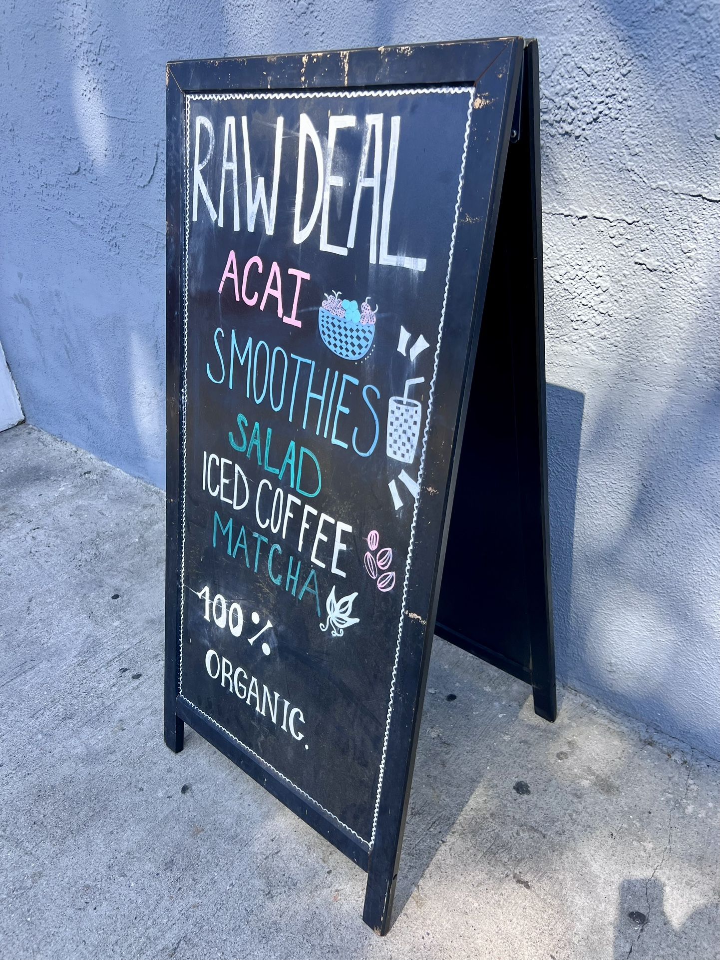 A-Frame Double Sided Sidewalk Chalkboard Sign