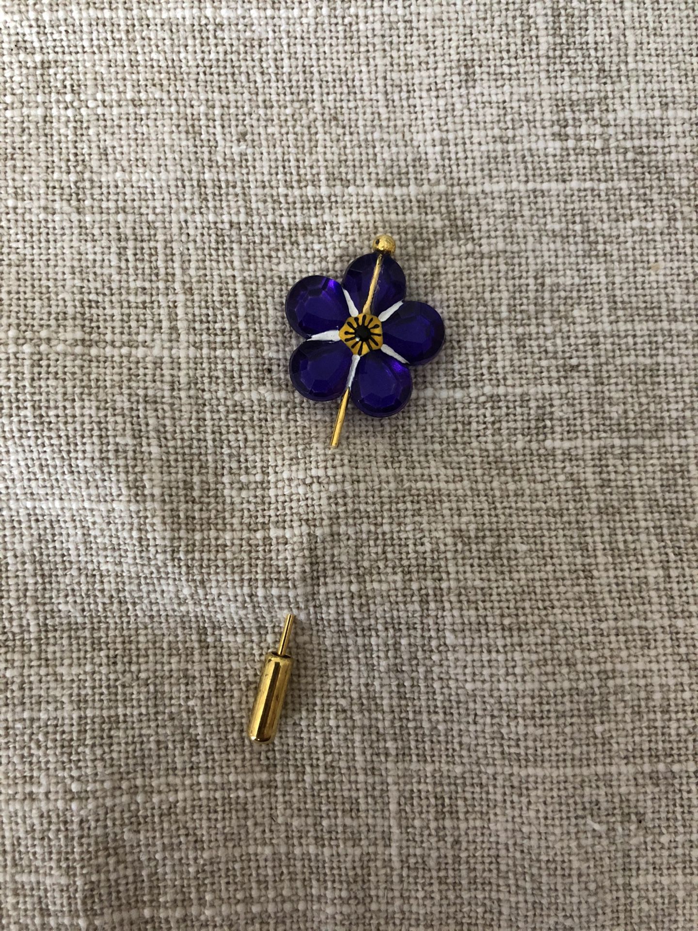 Anmoruk Anmorook Forget Me Not Purple Flower Pin Armenian Genocide Never Again