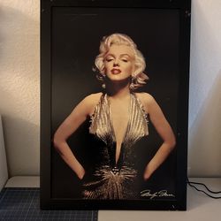 Marlyn Monroe Large Wood Canvas