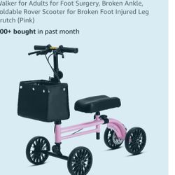 PINK SCOOTER 4 WHEELS NAPSAK IN FRONT 