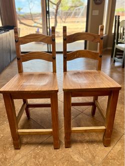 Wood barstools