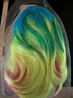 Rainbow Multicolor Costume Wig from the Trolls movie new never worn.