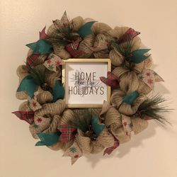 Home For The Holidays Christmas Wreath