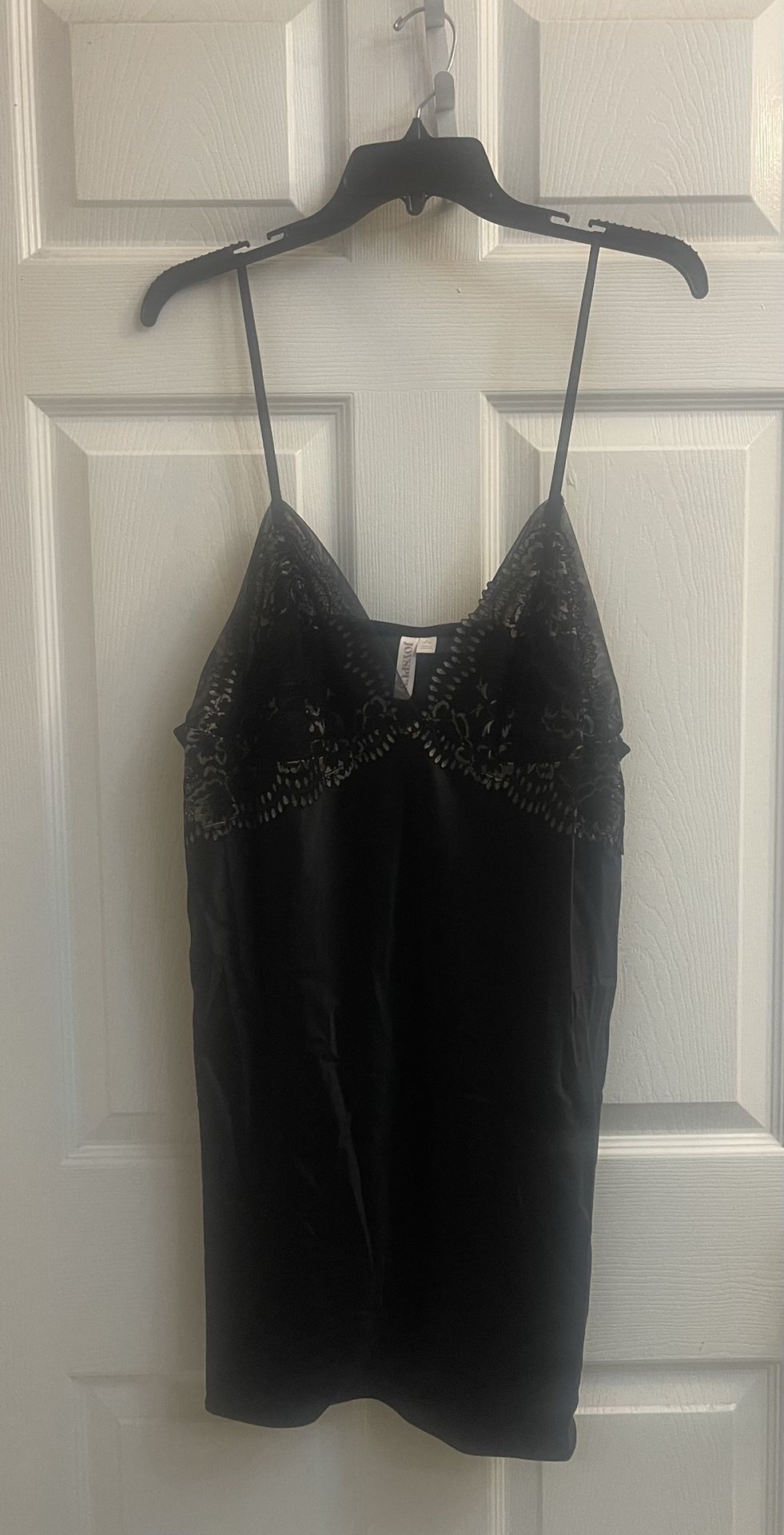 Brand new Ladies black satin lace chemise sizes XL & 2X $6.00 each